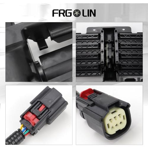 Radiator Shutter Assembly Compatible with GMC Sierra 1500 2017 2018 2019 Chevy Silverado 1500 2017 2018 Replaces 84363184 601-374