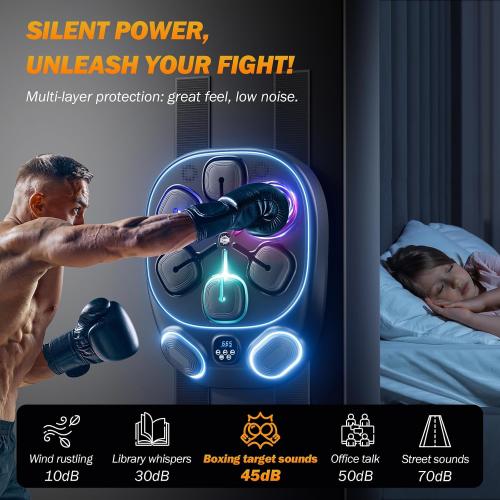 2025 Music Boxing Training Machine for Adults Fitness Equipment Durable Dummy Punching Bag Boxing Machine - Large