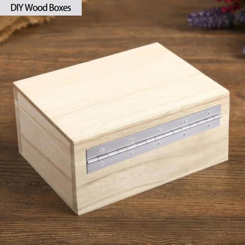 2 Pack Heavy Duty Piano Hinge 48 Inch x 3 Inch Continuous Hinge, 0.060'' Thick Stainless Steel Piano Hinge with Holes for Cabinet, Doors, DIY Wood Boxes Furniture, 3'' Open Width
