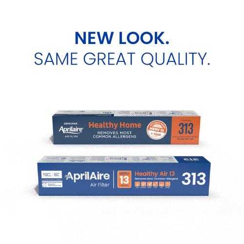 AprilAire 313 Replacement Filter for AprilAire Whole House Air Purifiers - MERV 13, Healthy Home Allergy, 20x20x4 Air Filter (Pack of 1)