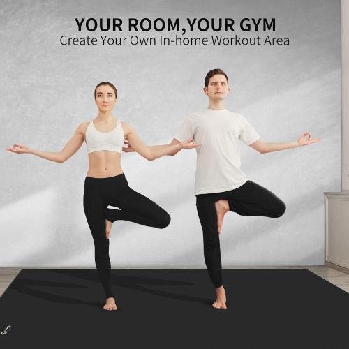 CAMBIVO Yoga Mat for Women and Men, Extra Long and Wide Exercise Mat(72x48/84x30), Large Non Slip Workout Mat for Yoga, Pilates, Fitness, Barefoot Workouts, Home Gym Studio