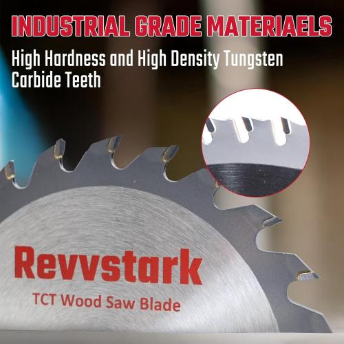 5-1/2 Inch 24T&48T with 5/8-Inch Arbor(15.88mm) Circular Saw Blade, TCT Saw Blades, Professional for Wood Cutting