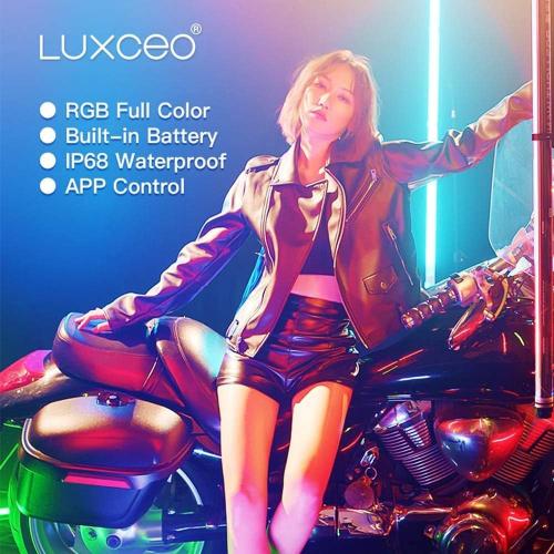 P120 RGB Handheld Photography Light, APP Control 1350 Lumen LED Video Light Wand 360°Full Color 12 Lighting Modes CRI≥95 IP68 Waterproof Built-in Rechargeable Battery 3000k 5750k Colorful Stick