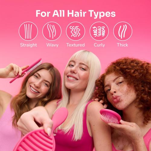 Wet Brush Original Detangler Hair Brush, Amazon Exclusive Purple - Ultra-Soft IntelliFlex Bristles - Detangling Hairbrush Glides Through Tangles For Wet, Dry & Damaged Hair - Women, & Men