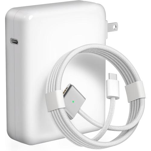 140W Charger for MacBook Pro 16/14 inch Mac Air 15/13 inch 【Original Quality】 2021-2025 M1–M4 2m/6.6FT Magnetic 3 Cable LED & Type C Fast Charger Power Adapter (Between 2021-2025)