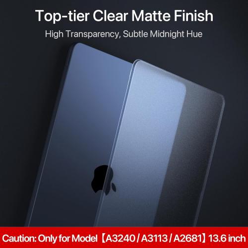 Matte Case for MacBook Air 13/13.6-inch (M4/M3/M2, 2022–2026 Models A3240 A3113 A2681), Lightweight | Scratch & Fingerprint Resistant | Closes Seamlessly | Ideal for Work, Travel & Study