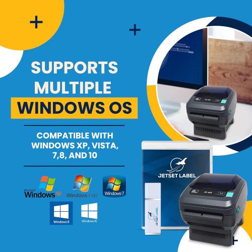 Zebra ZP450 (ZP 450) Label Thermal Bar Code Printer | USB, Serial, and Parallel Connectivity 203 DPI Resolution | Made for UPS WorldShip | Includes Jetset Software with charger and USB cable