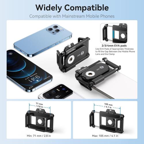 APEXEL 300X Phone Microscope Lens, Phone Camera Micro Lens with Universal Clip/LED Light/CPL, Mini Pocket Microscope, Phone Lens Attachment Fit for iPhone 16/15/14/13, Samsung, and Most Smartphone