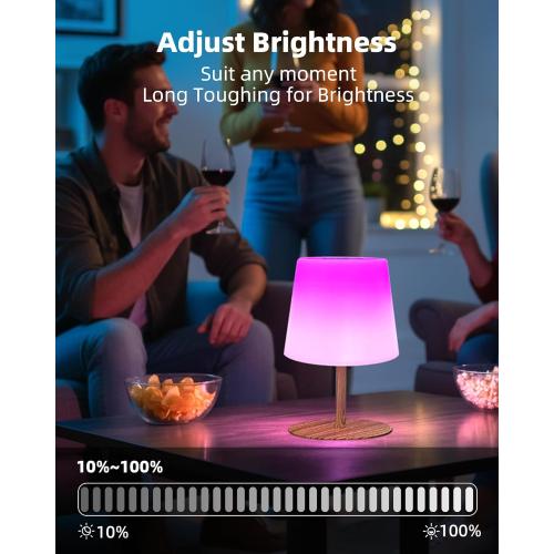 EZVALO Valentines Day Gifts for Her, RGB Color Changing Shower Lamp, 83 Scene Modes, IP65 Waterproof Rechargeable Cordless LED Light for Bathroom, Spa-Like Shower, Patio, Camping, Home Decor, 1Pcs