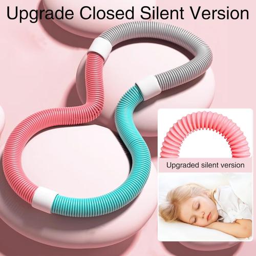 ​​Weighted 3lb Fitness Hoop for Adults - Soft Spring Hula Hoop - Flexible, Foldable for Home & Travel - Cushioned Comfort, Silent Exercise for Waist Toning & Weight Loss​​