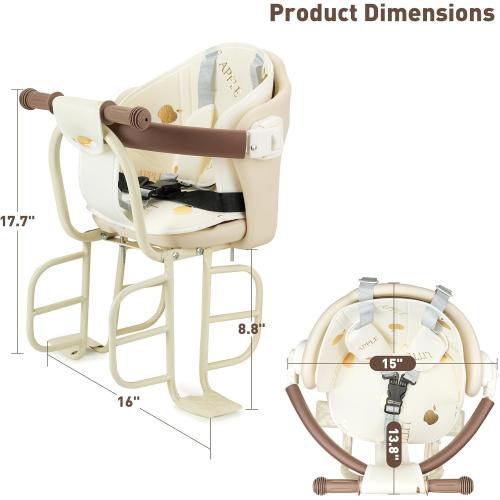 Kid's Bike seat Rear Child Carrier Bike Chair for Bicycle Kids seat for Children 2~4 Years,Weight 55 lbs