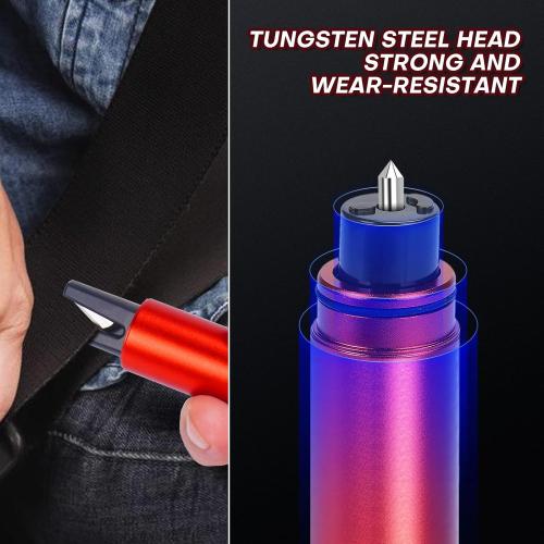 LANBOUY 2 Pack Car Window Breaker Seatbelt Cutter Tool, Glass Breaker Hammer Seatbelt Cutter Safety Glass Breaking, Life Saving Safe Emergency Escape Tool (Red)