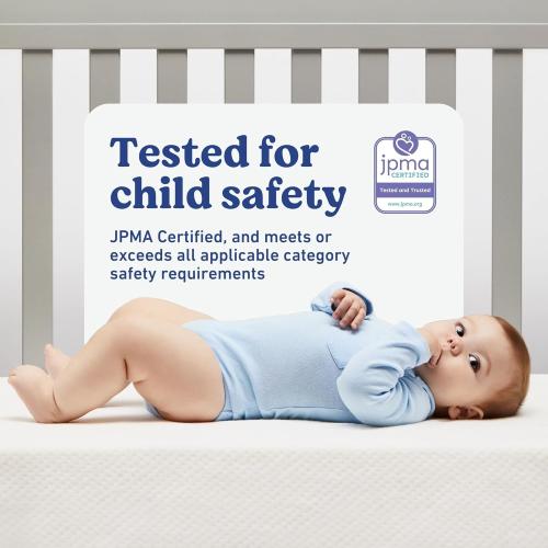 Graco Premium Crib & Toddler Mattress – GREENGUARD Gold Certified & CertiPUR-US Certified, Fits All Standard Crib & Toddler Beds, Waterproof Sleep Surface, Machine-Washable Outer Cover for Easy Care