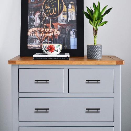 Ravinte 1 Pack 5 Cabinet Pulls Matte Black Stainless Steel Kitchen Drawer Cupboard Pulls Cabinet Handles 5 Length with 3 Hole Center