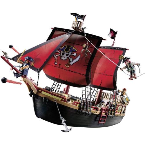 Playmobil 70411 Pirates Large Floating Pirate Ship with Cannon