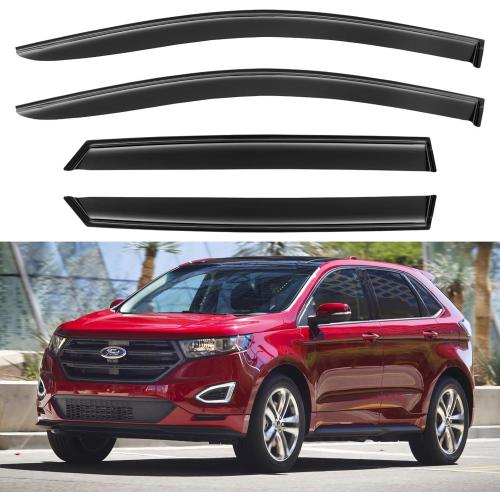 Window Visors Rain Guards Shield for 2015-2025 Ford Edge, Out-Channel Window Vent Wind Deflectors Visors Shades for 15-25 Edge