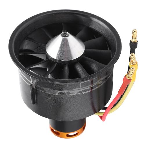QF2822 64mm 12 Blade EDF Set, 3500KV Brushless Motor 3-6S Lipo (1200W/100A) for RC Jet Ducted Fan Upgrade