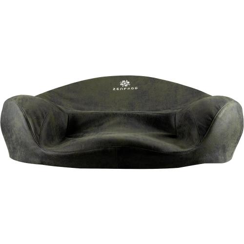Color Green Ergonomic Meditation Cushion/Chair/Seat/Floor Pillow for Home/Office/Studio – Memory Foam, Removable & Washable Cover, Designed for Long Period Meditation Comfort (Dark Green)