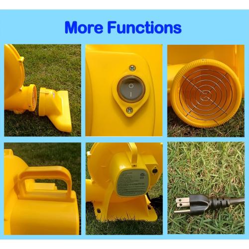Air Blower, Inflatable Bounce House Blower, 520W Air Blower for Inflatable Bounce House, Outdoor/Indoor Water Slide, Perfect for Bounce House, Air Sofa, Floor Fan, Dryer