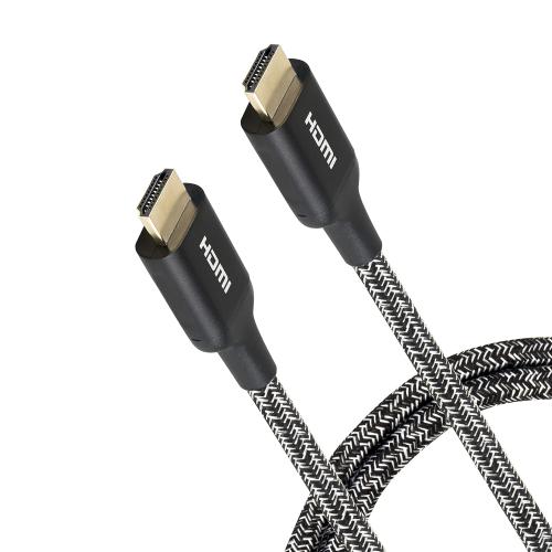 Philips Premium Certified HDMI Cable, 4 ft. 1080p 120Hz 4K 60Hz, 18Gbps Ethernet HDMI 2.0, Gold Connectors, Braided Cable, for TV, Monitor, Laptop, PS4, PS5, Xbox One X S, SWV6120P/27
