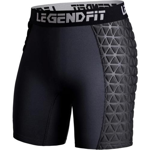 Size XL Color Black Girls Youth Softball Padded Sliding Shorts Compression Underwear Protective Supportor Baseball Football Lacrosse