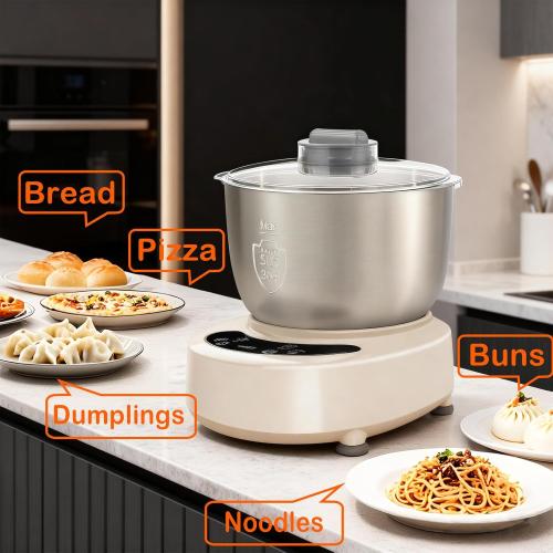 VONCI Electric Dough Maker with Ferment Function,7.3QT (7L) Stainless Steel Dough Mixer Dough Mixer Machine with Fermentation & Timer for Bread, Pizza, Dumplings, Noodles.