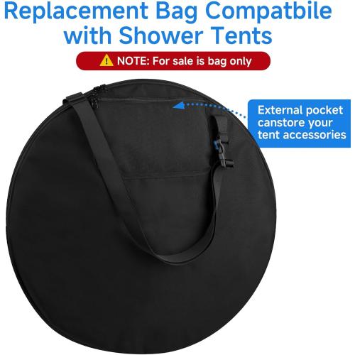 Xxerciz Carry Bag for Pop Up Privacy Shower Tent, Lightweight Replacement Bag with Shoulder Strap Compatible with Portable Toilet, Travel Storage Cover for Camping Beach (Only Bag)