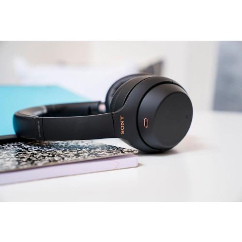 Sony WH-1000XM4 Wireless Premium Noise Canceling Overhead Headphones with Mic for Phone-Call and Alexa Voice Control, Black WH1000XM4