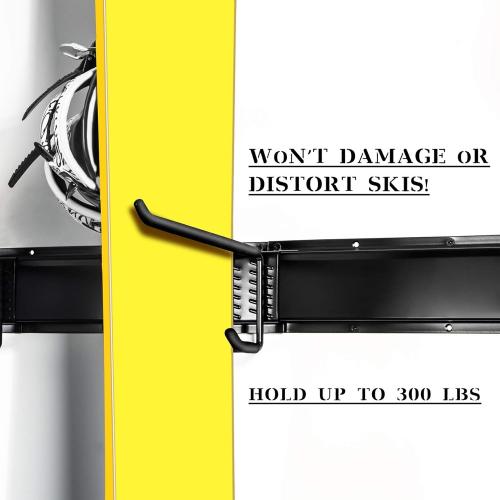 WALMANN Wall Mount Tool Organizer, Mop and Broom Holder, Garage Tools Storage Rack, Heavy Duty Garden Tool Storage Rack, Holds Up to 300 lbs