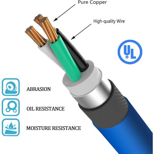 Welder Extension Cord, Heavy Duty 25 Feet 6-50 Nema R Plug Welding Cord with UL Approved