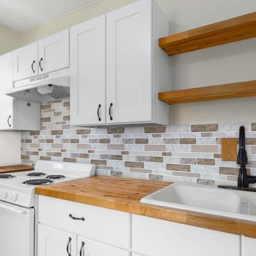 WOWSTAR 10-Sheet Peel and Stick Tiles, Marble Look Kitchen Backsplash Tiles, 12x12 Multi