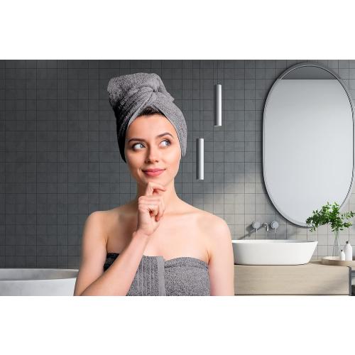 Tens Towels 4 Piece Extra Large Bath Towels 30 x 60 Inches, Dark Grey | 100% Cotton, Larger & Lighter Weight, Quicker to Dry, Super Soft and Absorbent, Perfect for Bathroom