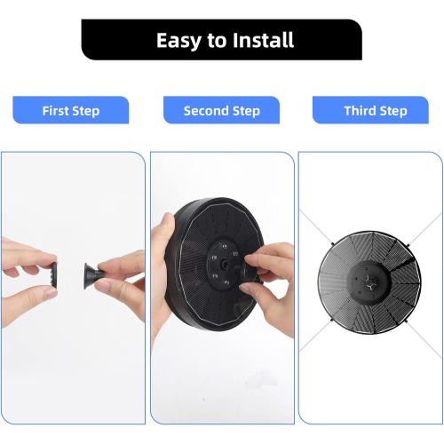 Solar Powered Fountain 4W Bird Bath Fountains Pump Upgraded Glass Panel Fountains with Color LED Lights 7 Nozzles & 4 Fixers for Garden Small Pond Outdoor Swimming Pool Fish Tank