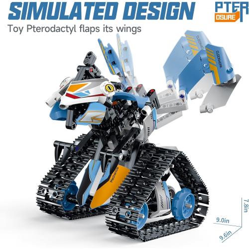 DOLIVE Robot Toys for Kids Ages 8-14, Remote & App-Controlled 3 in 1 STEM Robotics Set for Kids, Creative Birthday for Boys Girls Aged 8 9 10 11 12  (695 Pieces)