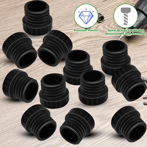 12Pcs Light Socket Covers, Safety Cap Plugs for String Lights, Protective Caps for Recessed/Standard Sockets (Black)