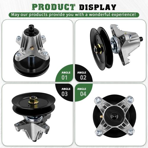 618-09256 618P09256 Deck Spindle Assembly,for Cub Cadet MTD Craftsman Troy Bilt ZT1-50 ZT2-50 Z5600 Z5650 Mustang Z50 50-Inch Deck Mowers,with Mounting Bolts and Threads