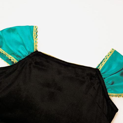 Girls Princess Costume Dress up Green, with Accessories，120