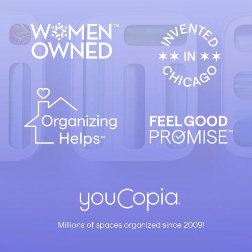 YouCopia StoraRoll Wrap Dispenser, 3-in-1, Drawer Organizer for Foil, Plastic Wrap, Parchment and Wax Paper with Safety Cutters and Labels for Kitchen Organization