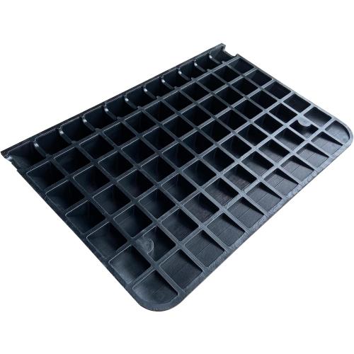 Rubber Threshold Ramp for Doorways Heavy Duty 10cm 4 Rise Wheelchair Ramp, 1 Pack Recycled Rubber Power Curb Ramp for Door Threshold Wheelchair Scooter Ramp Curb Ramp (RTR100) - missing screws