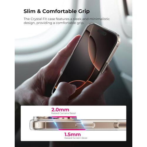 Flex Stand Case, Built-in Magnetic Kickstand, MagSafe Compatible, Slim Protective Cover, Shockproof (iPhone 16 Pro Max) Clear