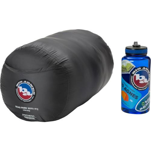 Big Agnes Echo Park Sleeping Bag - Extra Roomy Deluxe Comfort, 0°/25°/35° - Padlok Sleep System for Sleeping Pad Attachment