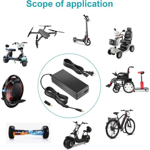 42V 2A Electric Scooter Charger for 36V 10S Lithium-ion Battery