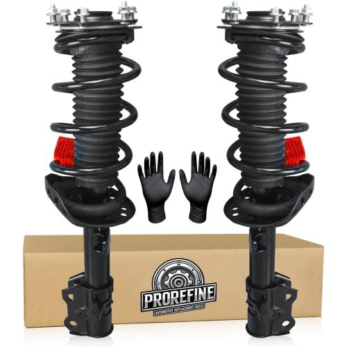 Upgraded Front Struts Assembly w/Coil Spring Shock Absorber Compatible with Honda CR-V 2.4L 2007-2014 2008 2009 2010 2011 2012 2013 Replace 1333365L 1333365R