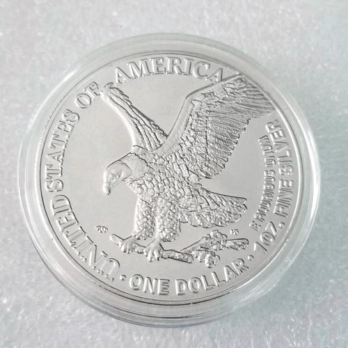 5PCS 2023 U.S. Eagle The United States Statue of Liberty Silver Plated Coin 1 oz Uncirculated Commemorative Coin Silver Eagles 2024