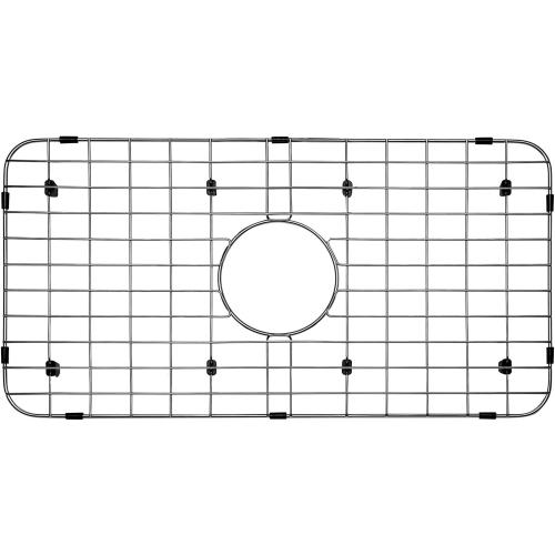 Size 24-1/1/8 12-5/8 Sink Bottom Grid 24-1/8 x 12-5/8, Centered Drain with Corner Radius 1-1/2, Sink Protector NLW2412C