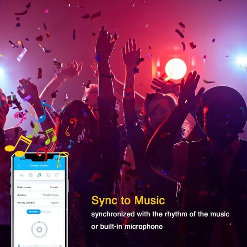 VOLIVO 25 ft Led Strip Lights for Bedroom, Color Changing Led Light Strips Kit with Bluetooth App Control and IR Remote, RGB Music Sync Lighting for Room, Home Decor