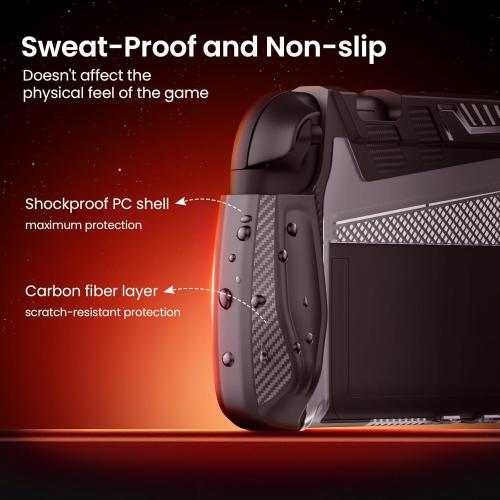 Dockable Case for Nintendo Switch 2 (2025)[7.9 inch] - TPU Grip Protective Cover for Switch New Gen 2025 Console & Joy-Con Controller Accessories - Black
