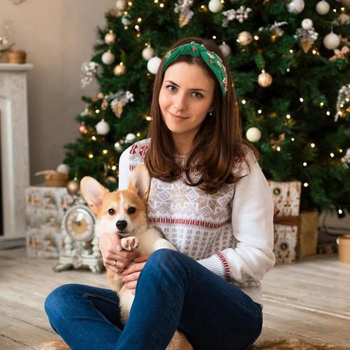 Jaciya Christmas Headband RED Knotted Headband for Women Girls Festive Headpiece Xmas Head Bands(Bell/Snowflake/Christmas Tree)