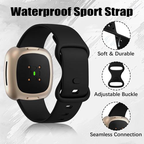 Sport Bands & Storage Case for Fitbit Versa 3/4,Sense1/ 2