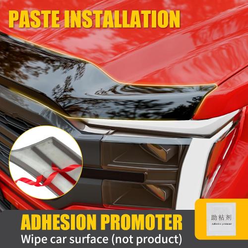 Hood Protector Compatible with 2021-2025 2026 Ford F150 XL/STX/XLT/Lariat Hood Shield ABS Plastic Bug Deflector Bug Guard for 2024 F-150 Accessorie (Glossy Black)